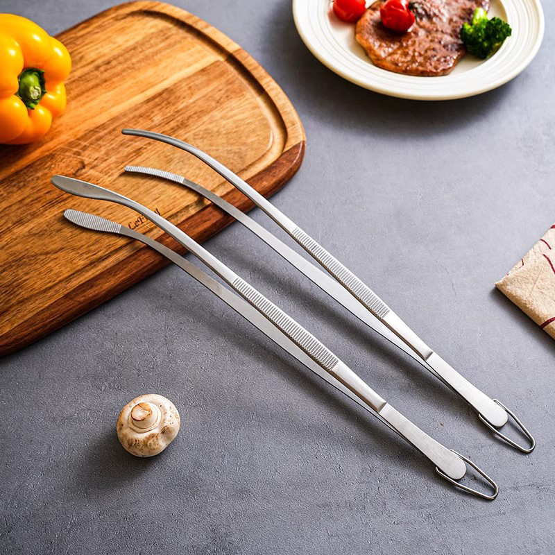 Okonomiyaki Spatula - 2-częściowy zestaw pęset kuchennych ze stali